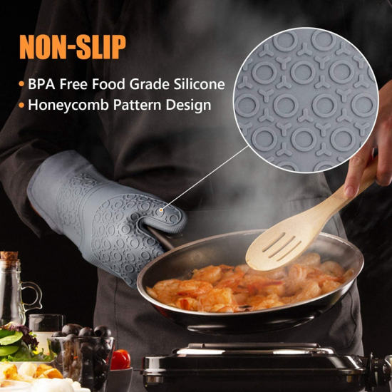 Aoter 6 packs Microwave Glove Potholder Gloves Mitts Kitchen Potholder mat for BBQ Cooking Insulation Gloves Hot Oven Mitts Baking