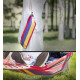 Simket Breathable Cotton Camping Hammock Supports 660lbs, with Detachable Pillow & Spreader Bar - Perfect for Indoors & Outdoors