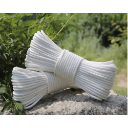 Simket Plastic Clothesline 100 Foot White 100FT