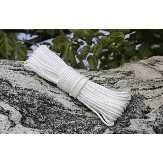 Simket Plastic Clothesline 100 Foot White 100FT